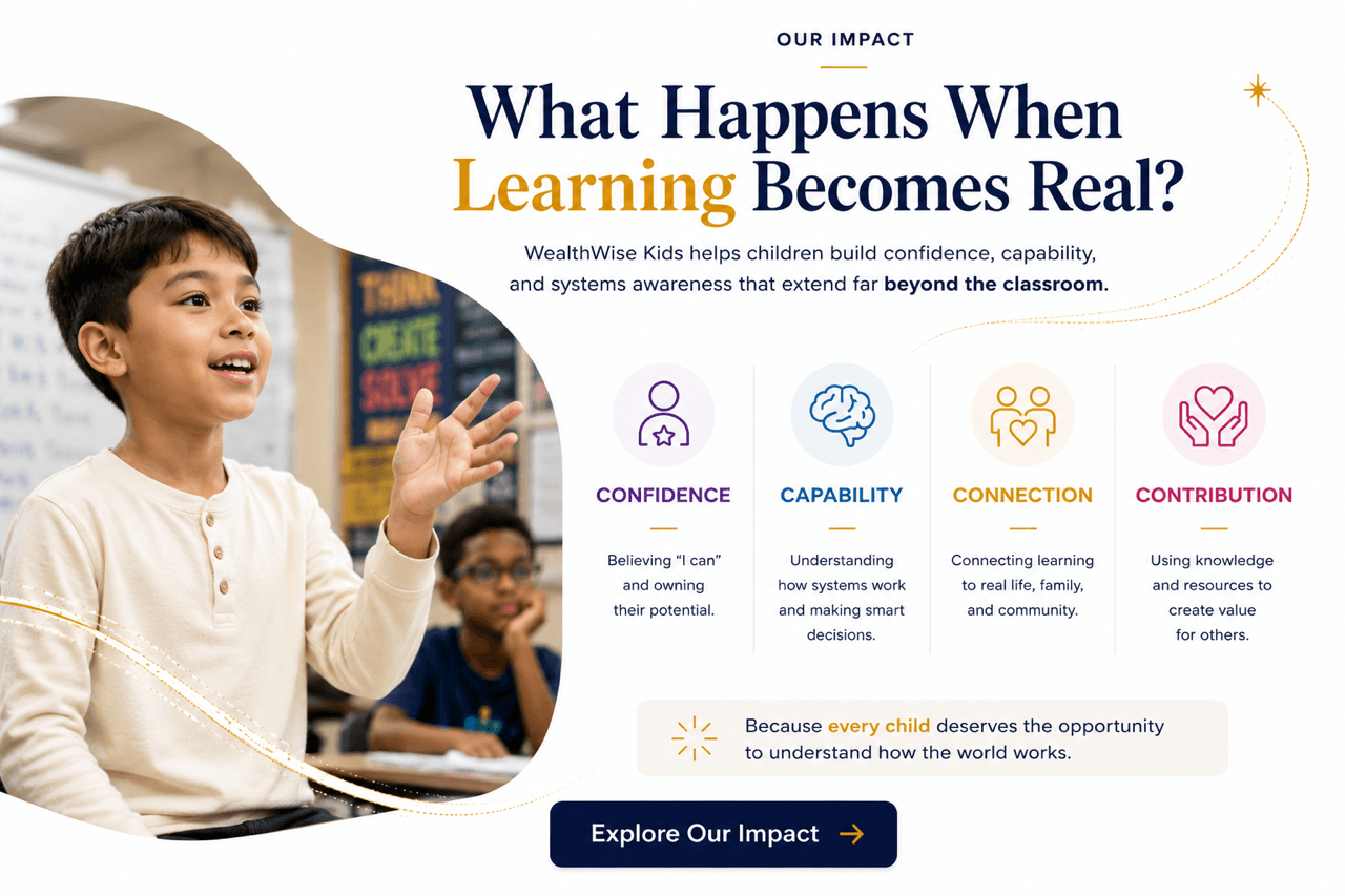 A student engaged and learning in the classroom